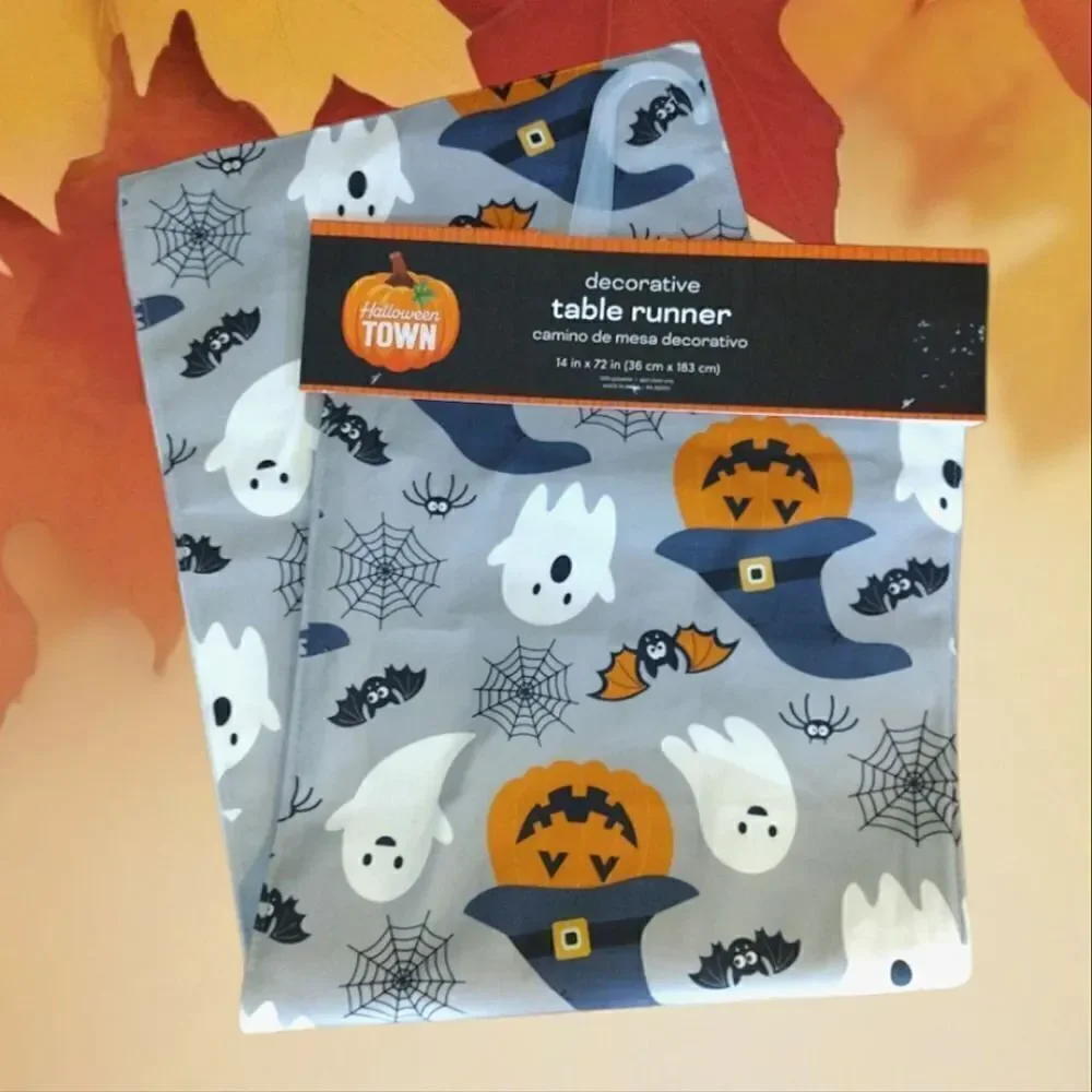 Halloween Town‎ Grey Spooky Prints Soft Fabric 14